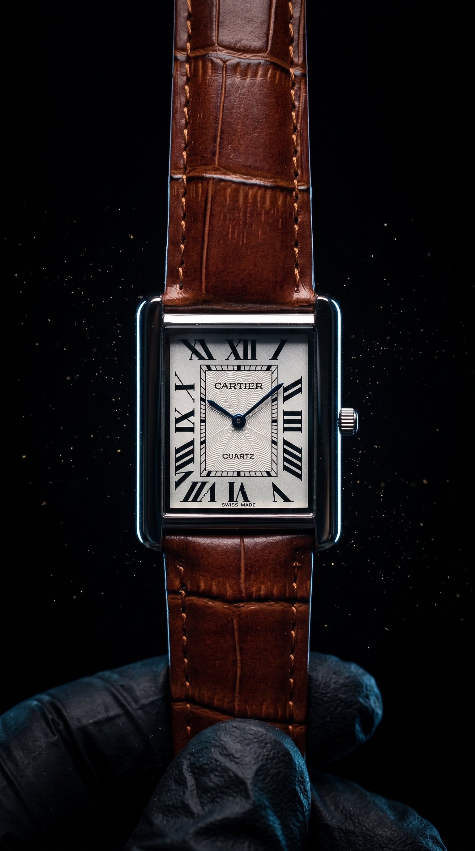 Cartier Trending Watch With Leather Strap