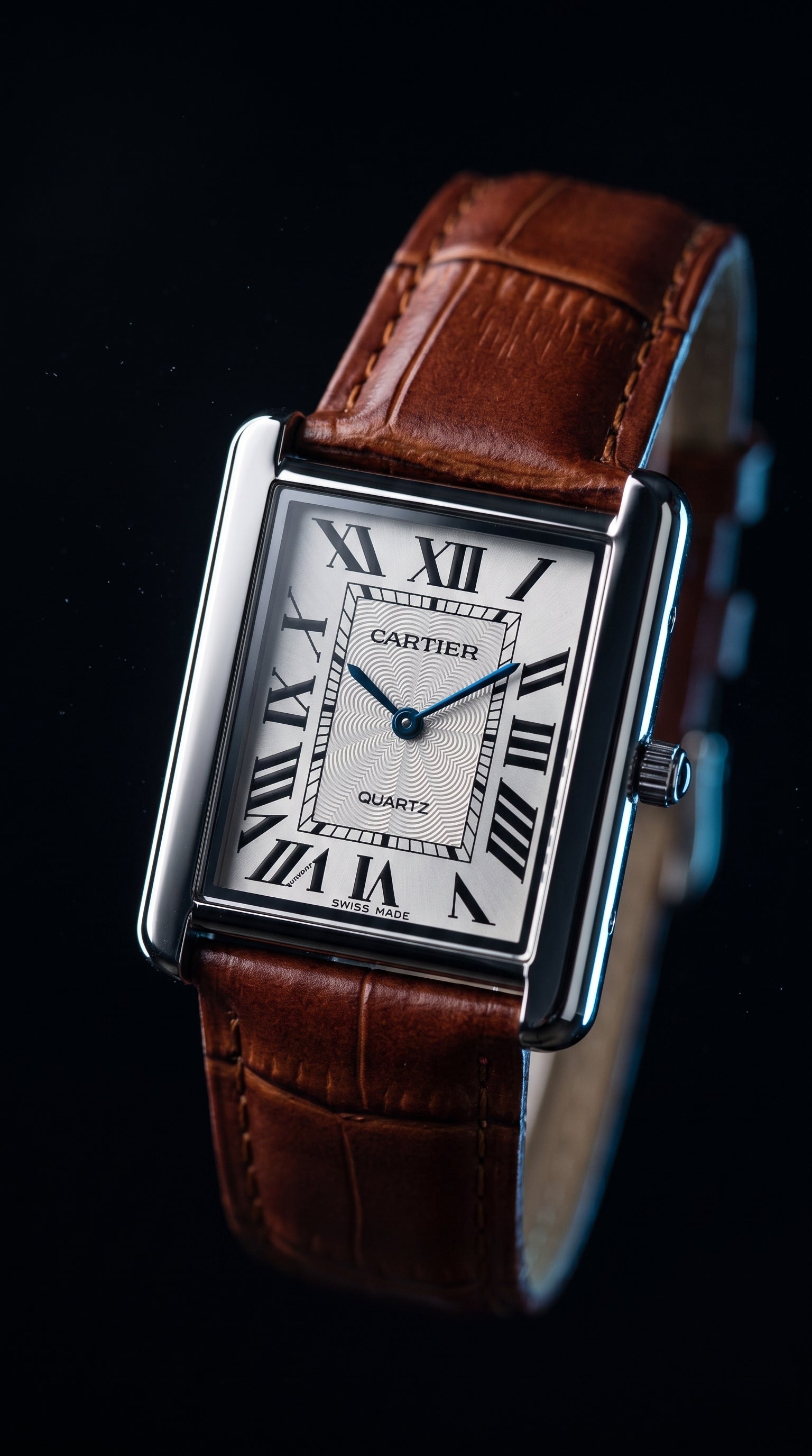 Cartier Trending Watch With Leather Strap