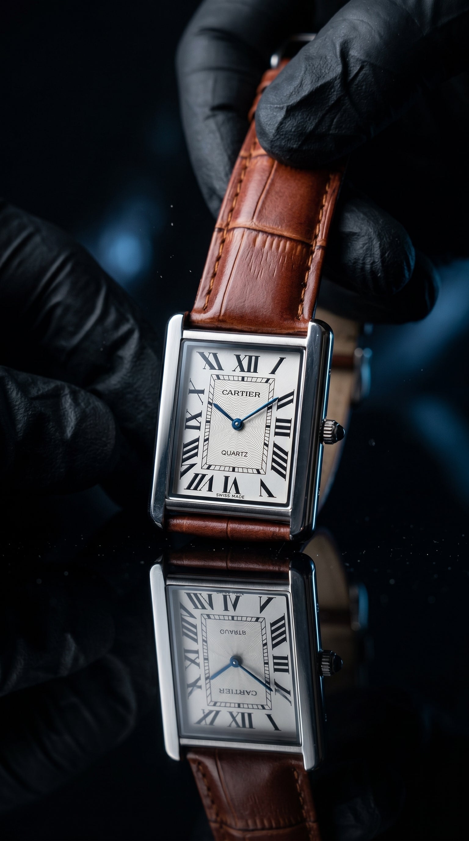 Cartier Trending Watch With Leather Strap