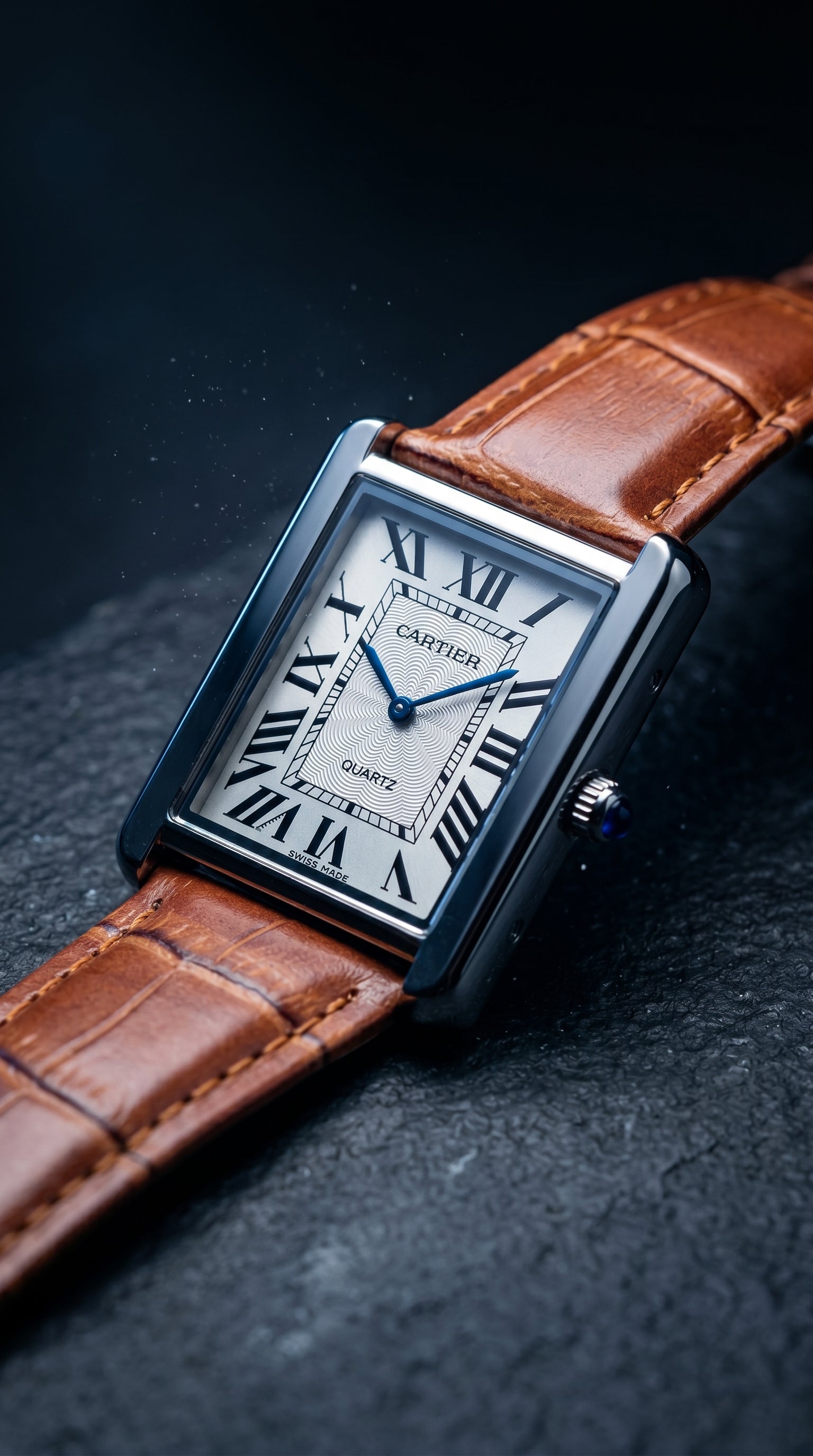 Cartier Trending Watch With Leather Strap